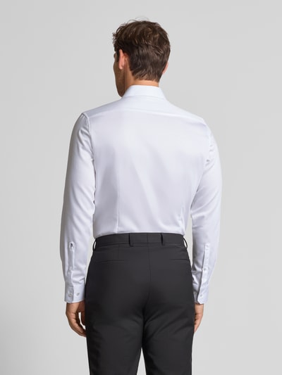 SEIDENSTICKER Slim Fit Business-Hemd mit Knopfleiste Weiss 5