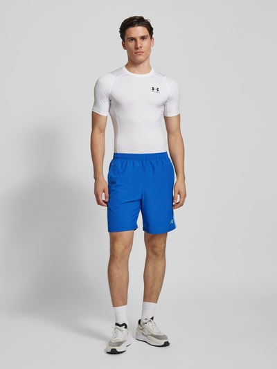 Under Armour Szorty o kroju regular fit z nadrukiem z logo model ‘Tech Utility’ Szaroniebieski 1