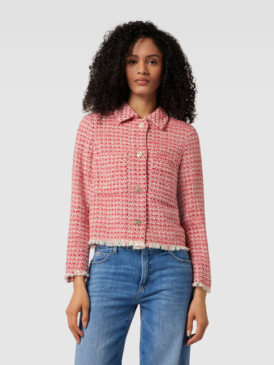 Oui Blazer met knoopsluiting Rood - 4