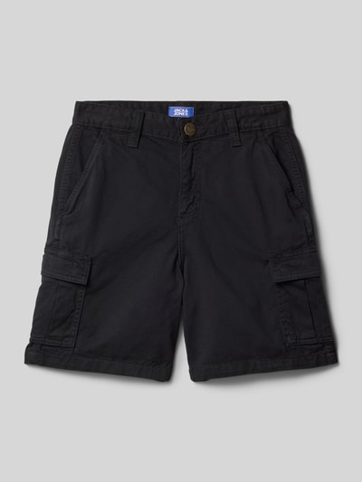 Jack & Jones Regular Fit Cargoshorts mit Eingrifftaschen Modell 'KARL' Black 1