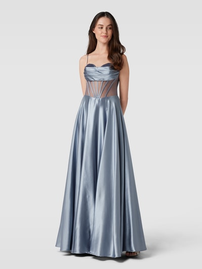 Hey Kyla Abendkleid mit Ziersteinbesatz Hellblau 4