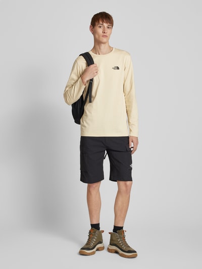 The North Face Longsleeve mit Label-Print Beige 1