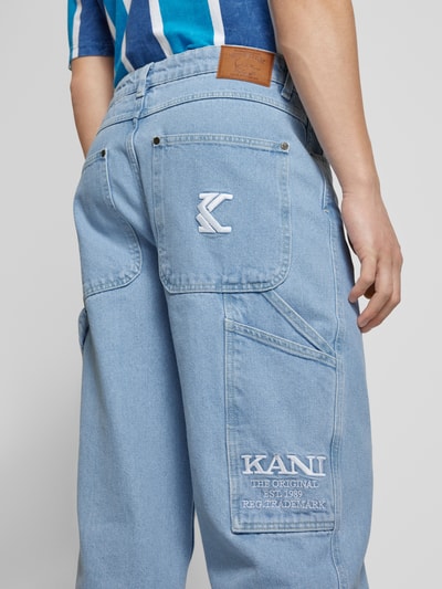 KARL KANI Baggy Fit Jeans mit Label-Stitching Jeansblau 3