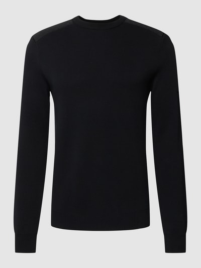 JOOP! Collection Strickpullover mit Logo-Patch Black 2