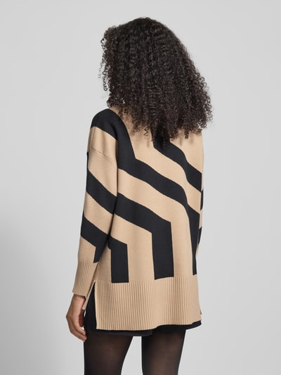 Apricot Strickpullover aus Viskose-Mix mit Stehkragen Offwhite 5