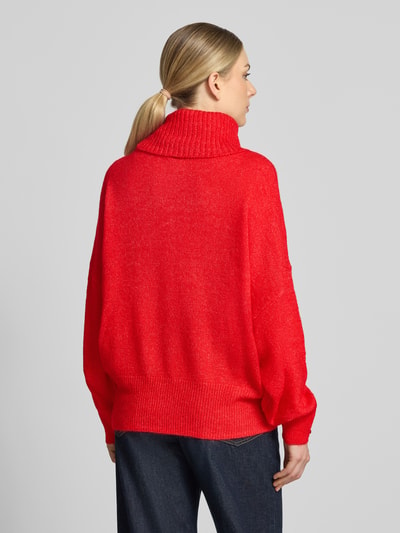 ICHI Relaxed Fit Strickpullover mit Rollkragen Modell 'IHKAMARA' Rot 5