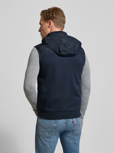 Tommy Hilfiger Regular Fit Steppweste mit abnehmbaren Kapuze Marine 5