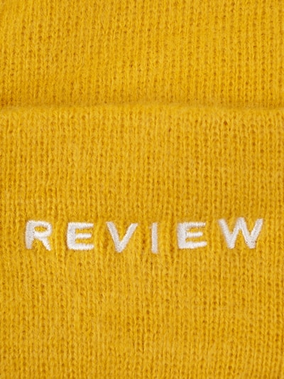 Review for Teens Mütze mit Logo-Stickerei  Senf Melange 2