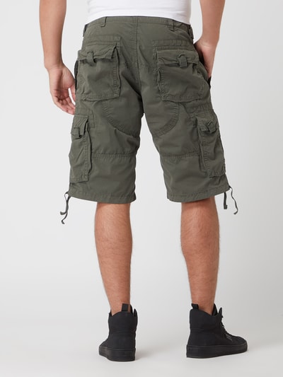 Aeronautica Militare Cargoshorts aus Baumwolle  Olivgrün 5
