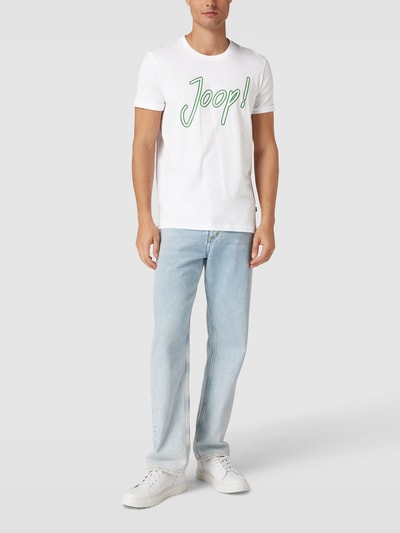 JOOP! Collection T-shirt met labelprint Wit - 1