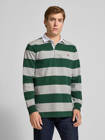 Polo Ralph Lauren Sweatshirt met polokraag en labelstitching Groen - 4