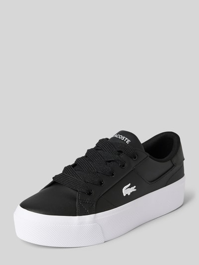 Lacoste Sneakers van echt leer met plateauzool Wit - 1