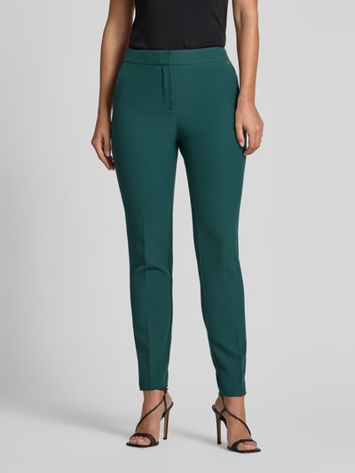 HUGO Slim fit pantalon met persplooien, model 'HAGONIA' Donkergroen - 4