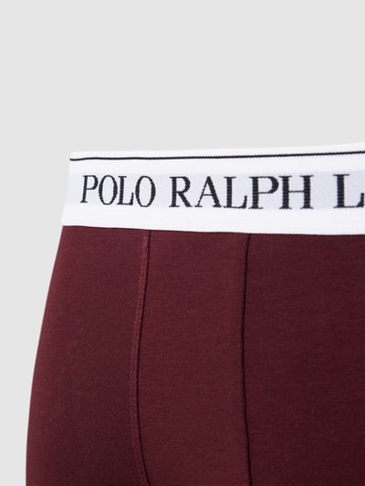 Polo Ralph Lauren Underwear Boxershort met elastische band met logo in een set van 3 stuks Bordeaux - 2