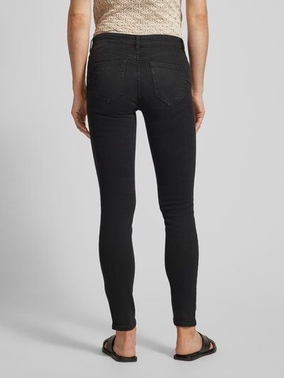 Mango Skinny Fit Jeans im 5-Pocket-Design Modell 'PUSHUP' Black 5