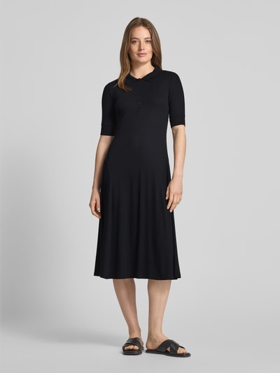 Christian Berg Woman Polojurk met drukknoopsluiting Zwart - 4