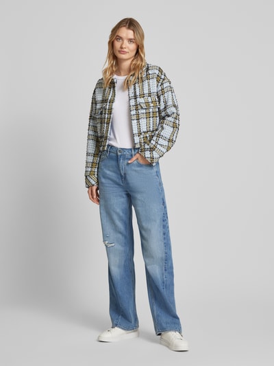 BOSS Wide Leg Jeans im Destroyed-Look Modell 'CROSSROAD SUPER' Hellblau 1