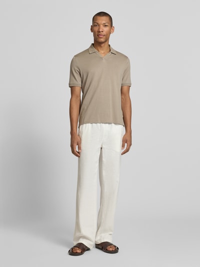 CINQUE Slim Fit Poloshirt mit Logo-Detail Modell 'Boll' Beige 1