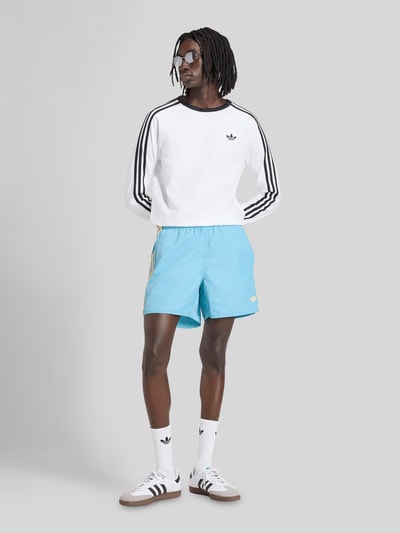 adidas Originals Regular Fit Trainingsshorts mit Logo Stitching Tuerkis 1