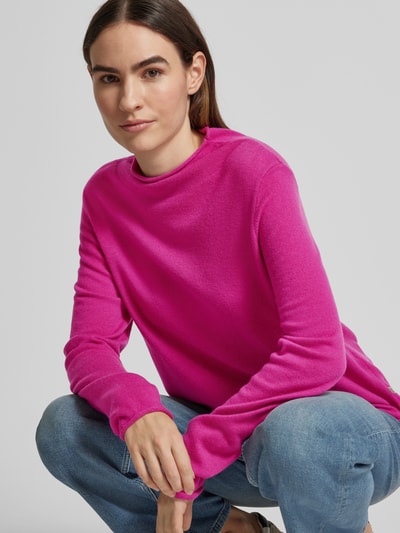 MAERZ Muenchen Gebreide pullover met turtleneck Fuchsia - 3