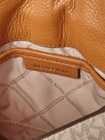 MICHAEL Michael Kors Torebka na długim pasku ze wzorem z logo  Złamany biały 5