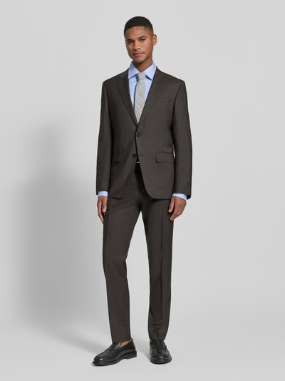 BOSS Slim Fit Businesshemd aus reiner Baumwolle Modell 'HANK' Bleu 1