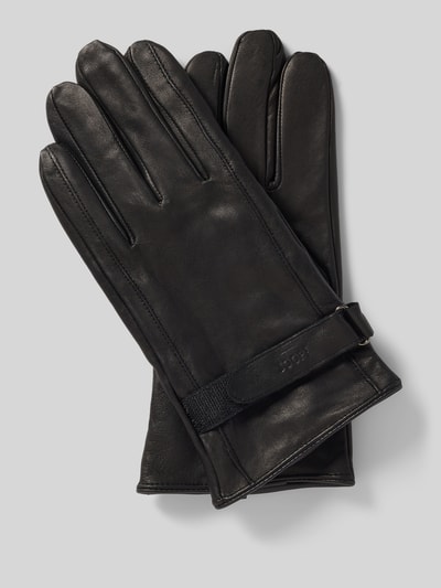 JOOP! Collection Rękawiczki z koziej skóry z patką Czarny 1