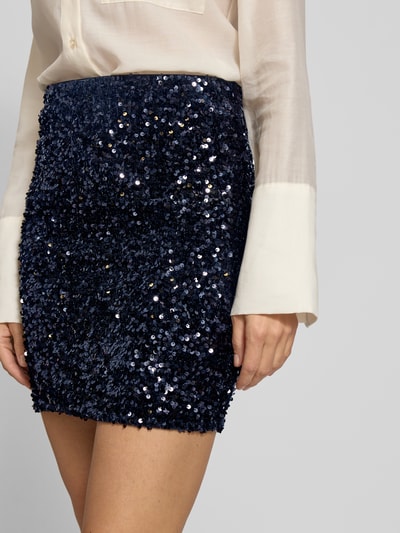 B.Young Minirock mit elastischem Bund Modell 'PAILLET' Marine 3