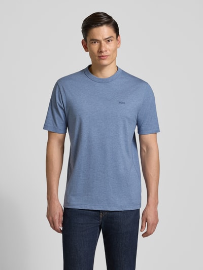 BOSS Regular Fit T-Shirt aus reiner Baumwolle Modell 'H-TAUT 15' Blau 4
