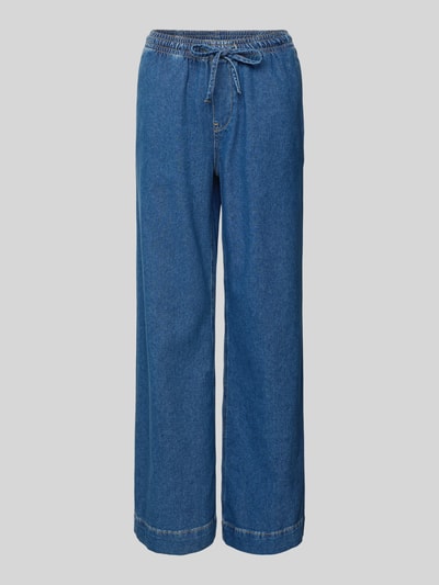 OPUS Wide leg jeans met tunnelkoord, model 'Miva' Jeansblauw - 2