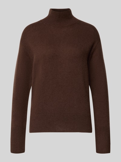Luisa Cerano Strickpullover aus Baumwoll-Kaschmir-Mix Dunkelbraun 2