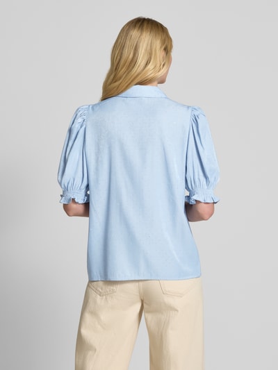 ICHI Regular fit overhemdblouse van viscosemix, model 'PIPER' Lichtblauw - 5