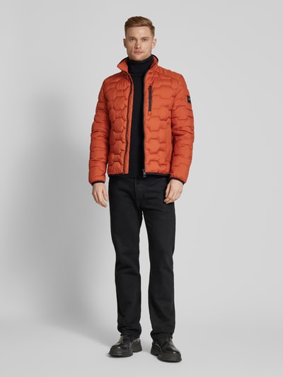 Tom Tailor Regular Fit Steppjacke mit Stehkragen Orange 1