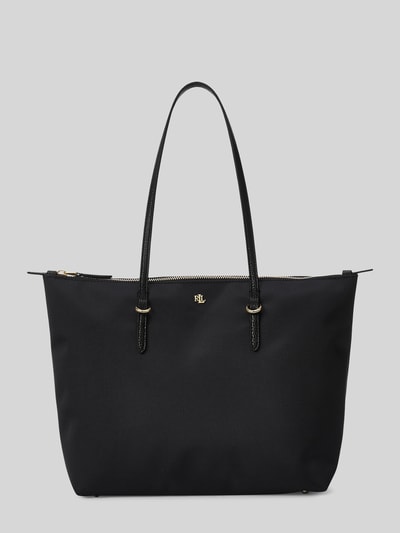 Lauren Ralph Lauren Torebka do ręki z detal z logo Czarny 2