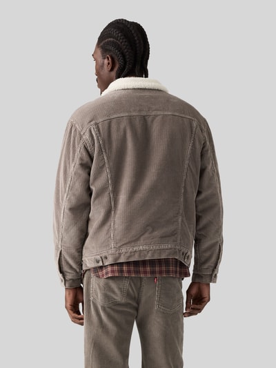Levi's® Relaxed Fit Jeansjacke aus reiner Baumwolle Taupe 5