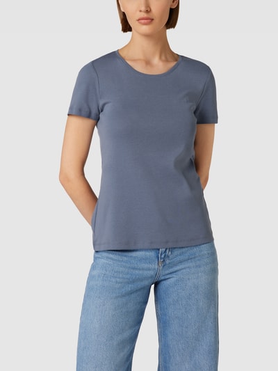 Montego T-Shirt mit geripptem Rundhalsausschnitt Graphit 4