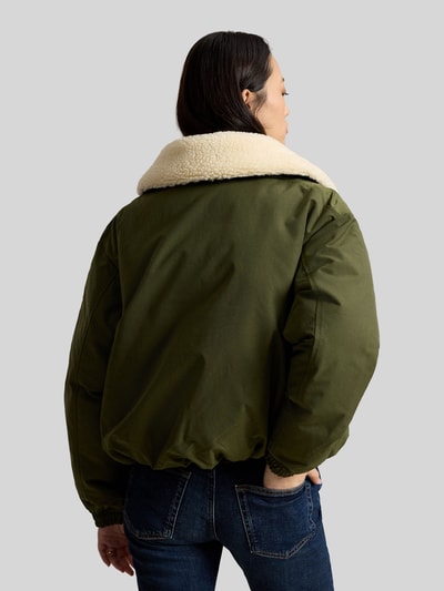 Polo Ralph Lauren Regular Fit Bomberjacke mit Teddykragen Oliv 5