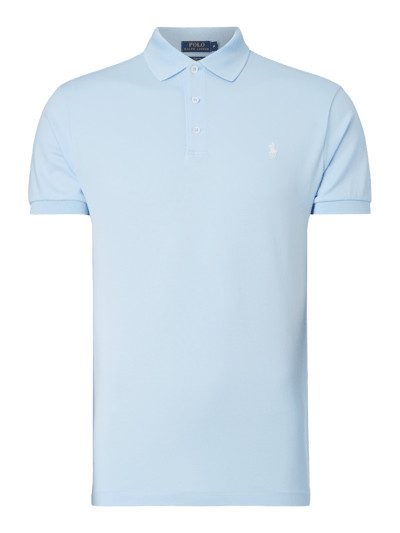 Polo Ralph Lauren Slim Fit Poloshirt mit Stretch-Anteil Hellblau 1
