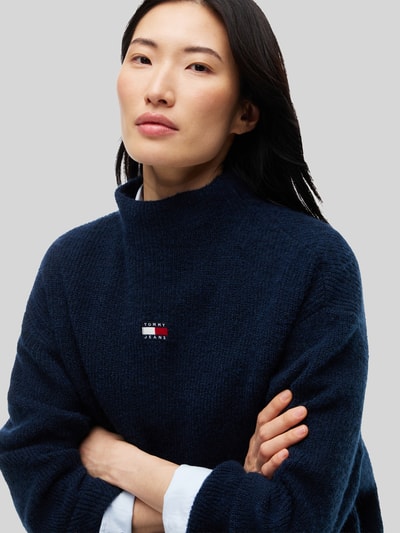 Tommy Jeans Relaxed Fit Pullover mit Alpaka-Anteil Marine 3
