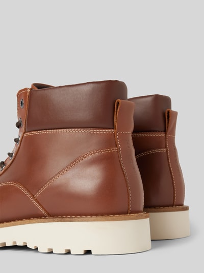 Marc O'Polo Schnürstiefel aus hochwertigem Rindsleder Cognac 2