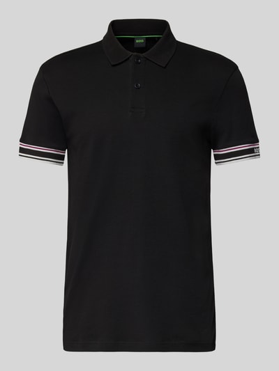 BOSS Green Koszulka polo o kroju slim fit z czystej bawełny model ‘POLO ZONE’ Czarny 2