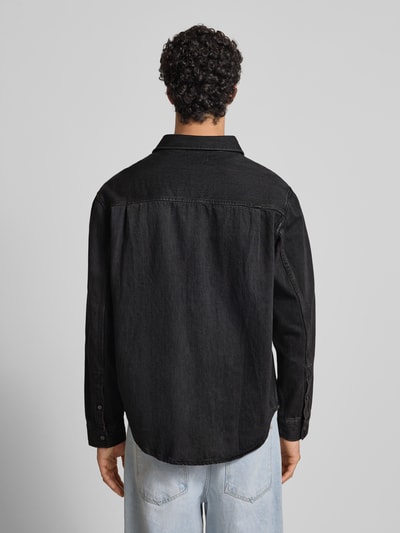 Calvin Klein Jeans Regular Fit Jeanshemd mit Logo-Patch Modell 'Classic' Black 5