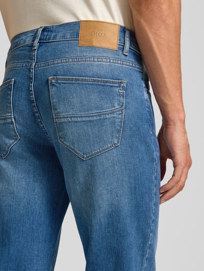 Brax Straight leg jeans in 5-pocketmodel, model 'Cadiz' Donkerblauw - 3