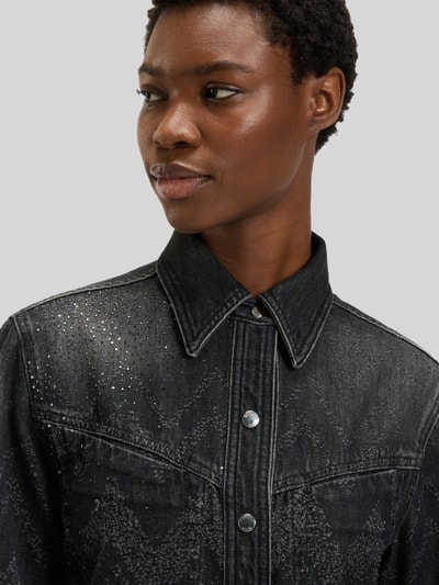 BOSS Orange Regular Fit Jeansbluse aus reiner Baumwolle Modell 'SHIRT LS 1.0' Black 3