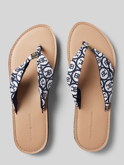 Tommy Hilfiger Slides mit Label-Print Marine 3