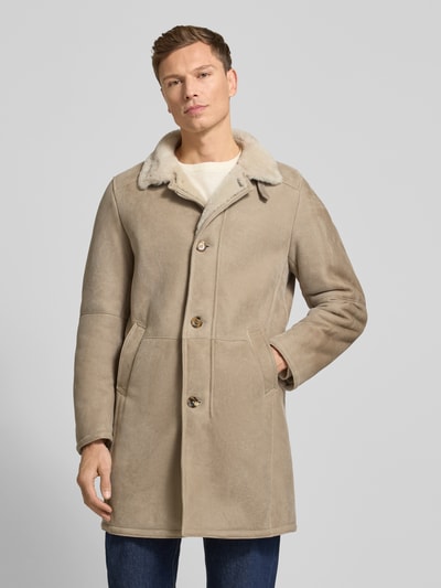 GimoS Jas met knoopsluiting Beige - 4