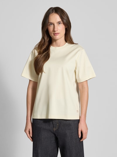 BOSS T-shirt o kroju relaxed fit z czystej Bawełna Model 'EHARPA' Złamany biały 4
