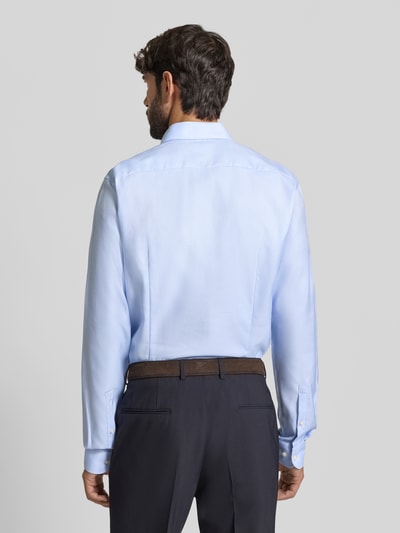 Jake*s Slim fit zakelijk overhemd met extra lange mouwen Bleu - 5