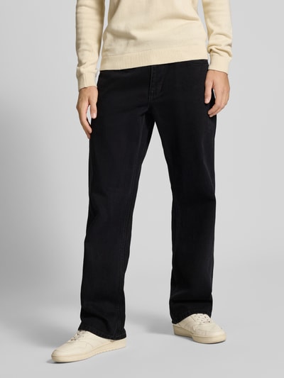 Blend Loose fit jeans met steekzakken, model 'FLAKE' Zwart - 4