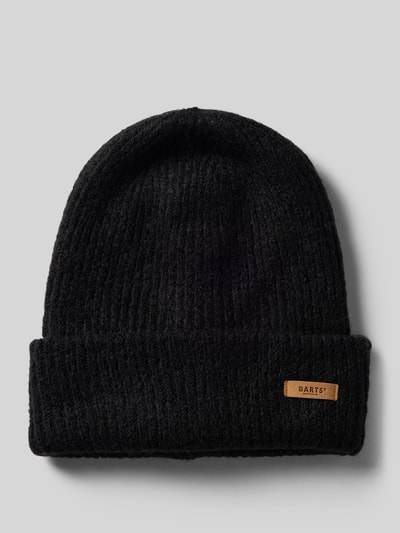 Barts Beanie met labelpatch, model 'Witzia' Zwart - 1